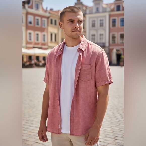 Aeropostale Other - EUC Areopostale Men’s Res  button Down Short Sleeve Casual Shirt - Size L